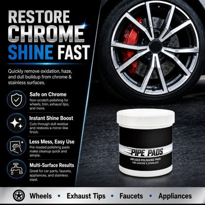 Pre-Saturated Chrome Polishing Pads