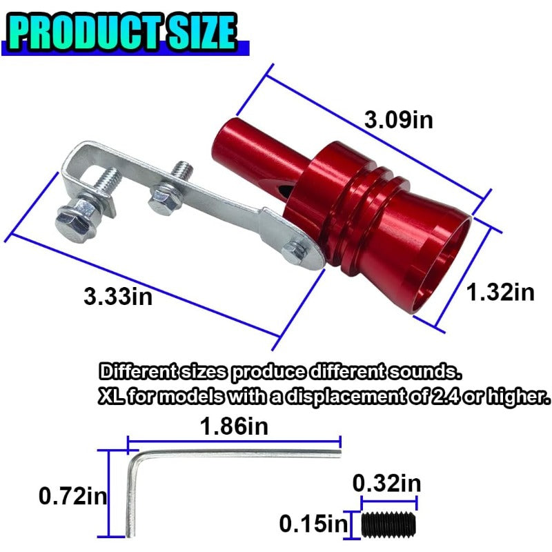Car Exhaust Muffler Whistle