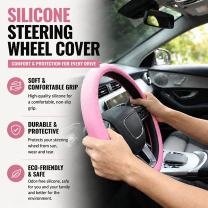 Soft Silicone Steering Wheel Cover
