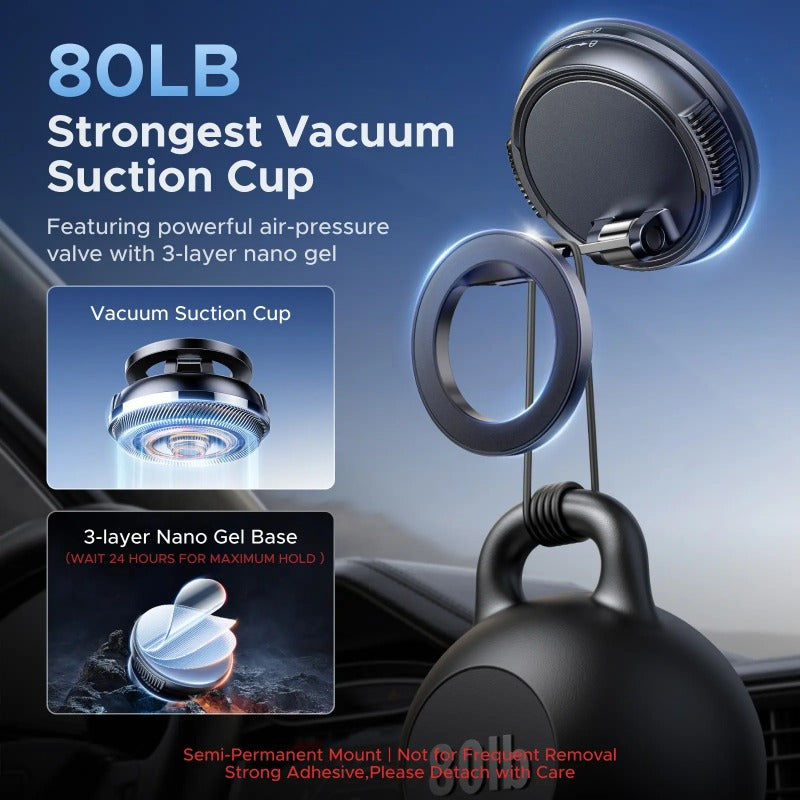 Secure Dashboard Vacuum Mount