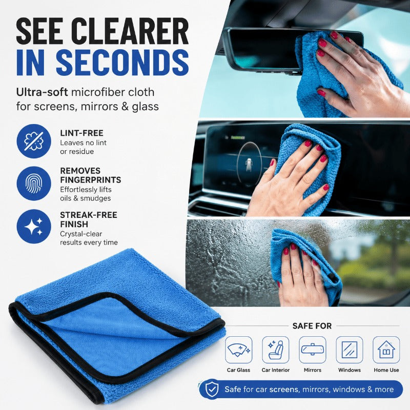 Streak-Free Glass Cleaning Towel