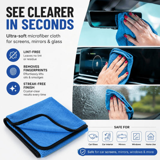 Streak-Free Glass Cleaning Towel