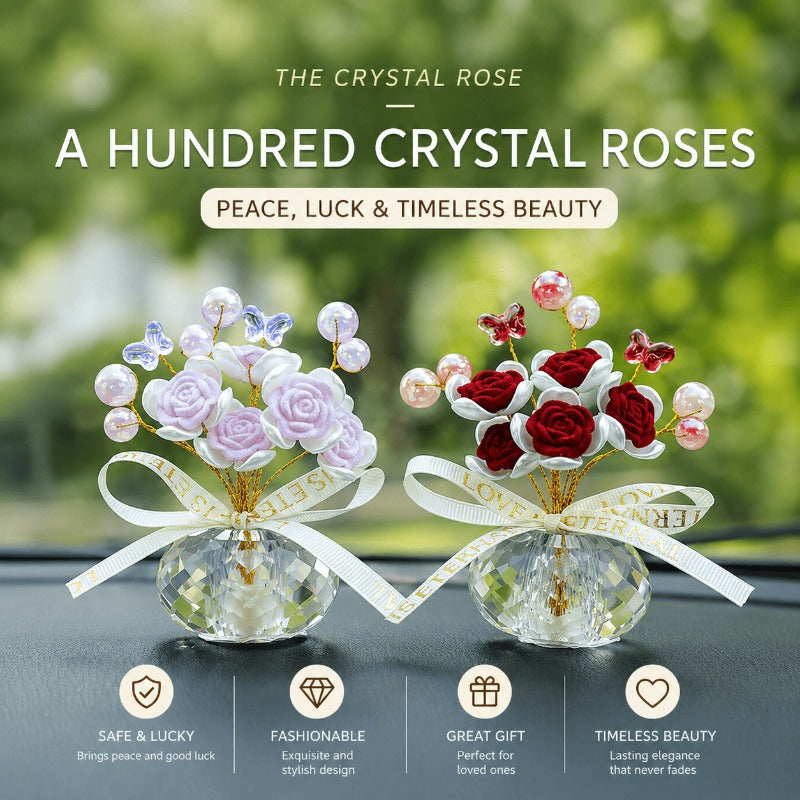 Elegant Rose Dashboard Ornament