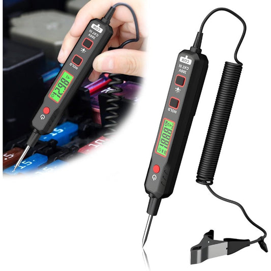 Smart LCD Circuit Tester – AC/DC 3–300V, Continuity & Resistance