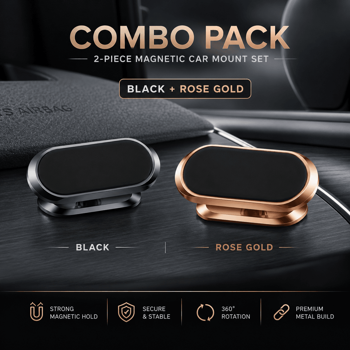 Ultra-Strong Magnetic Car Mount