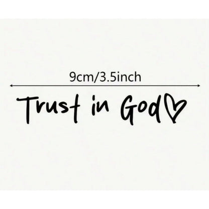 “Trust in God” Rear-View Mirror Decal