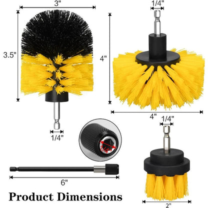 Power Drill Cleaning Brush Set