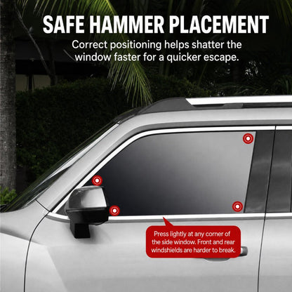 3-in-1 Emergency Car Escape Hammer