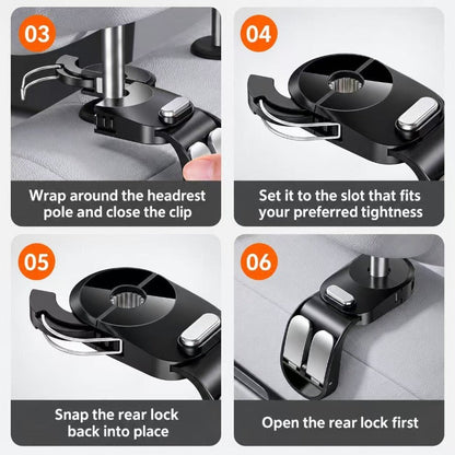 Foldable Car Headrest Hook