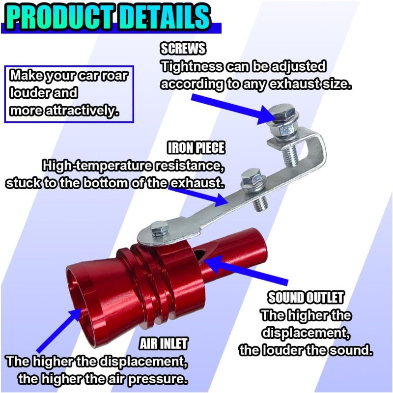Car Exhaust Muffler Whistle