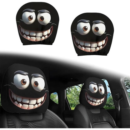 Playful Cartoon Headrest Cover