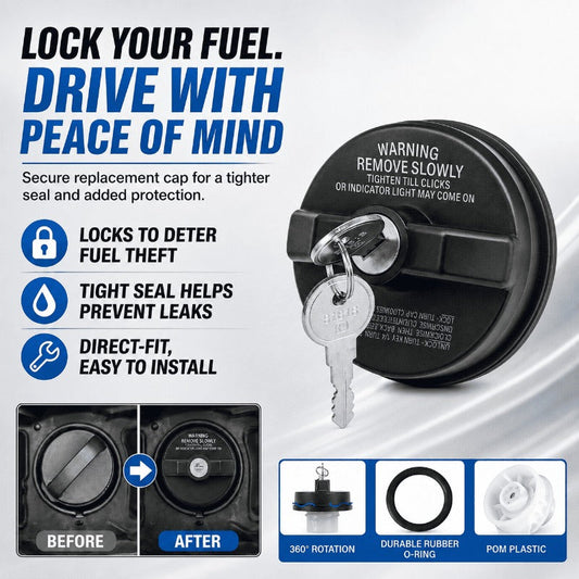 Locking Anti-Theft Fuel Cap