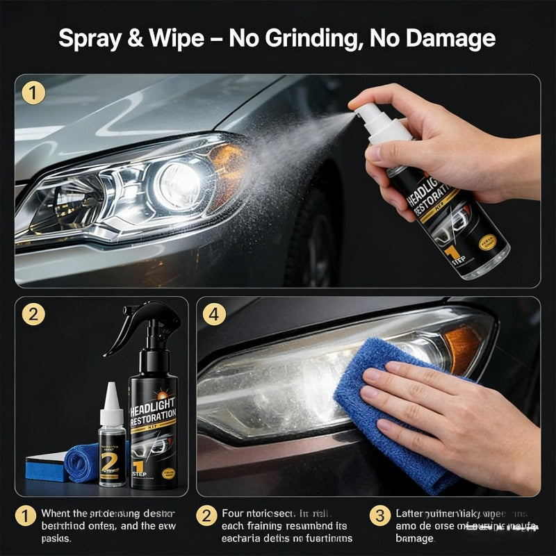 Instant Headlight Clarity Spray
