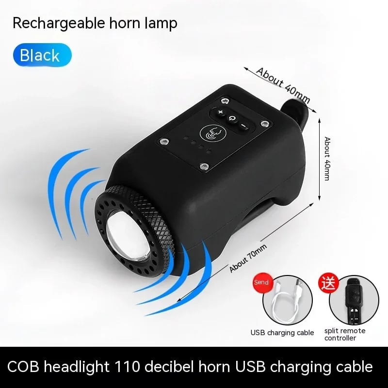 WOYUOSN Bike Electronic Horn with Large Range Floodlight
