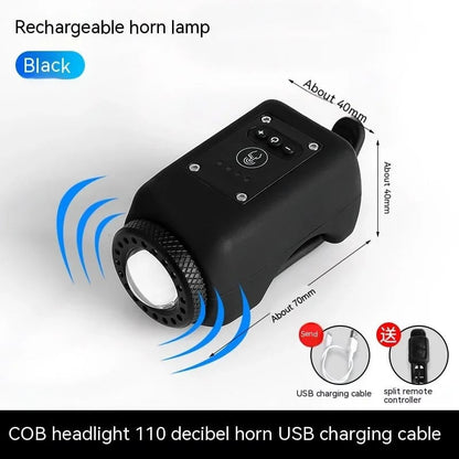 WOYUOSN Bike Electronic Horn with Large Range Floodlight