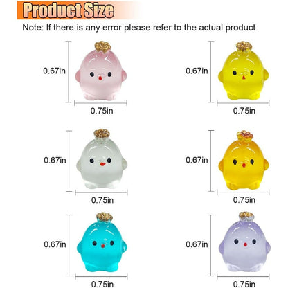 Luminous Resin Crown Chickens