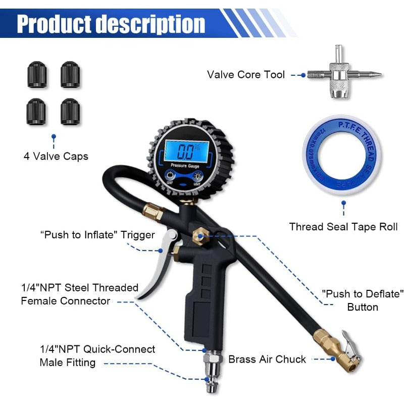 Precision Digital Tire Inflator