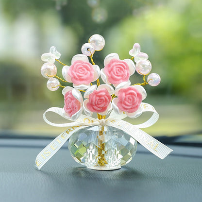 Elegant Rose Dashboard Ornament