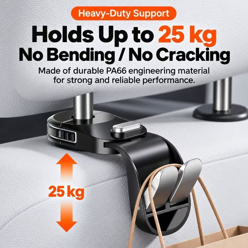 Foldable Car Headrest Hook