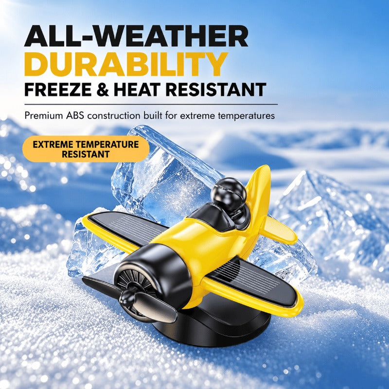 Solar Powered Airplane Ornament
