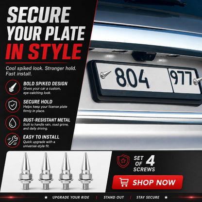 Spike Aluminum License Bolts