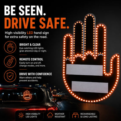 LED Car Rear Gesture Light