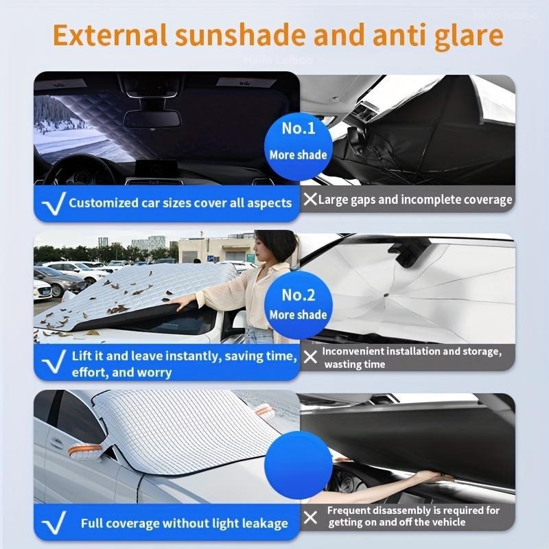 4-Layer Magnetic Windshield Cover