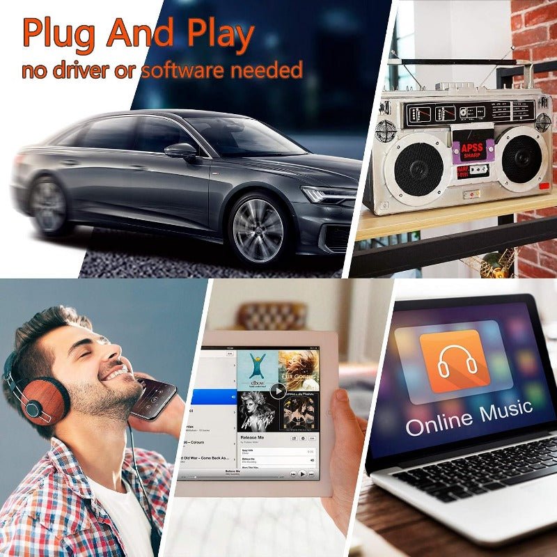 Wireless Bluetooth Cassette Adapter