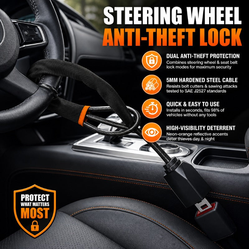 Seat Belt Steering Lock
