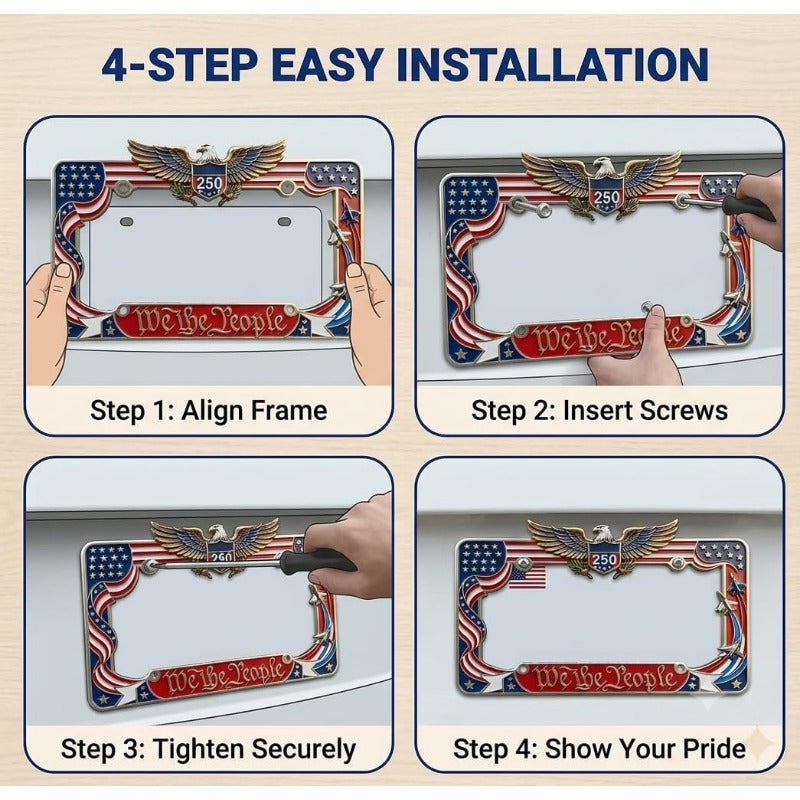 US 250th Anniversary Metal Frame