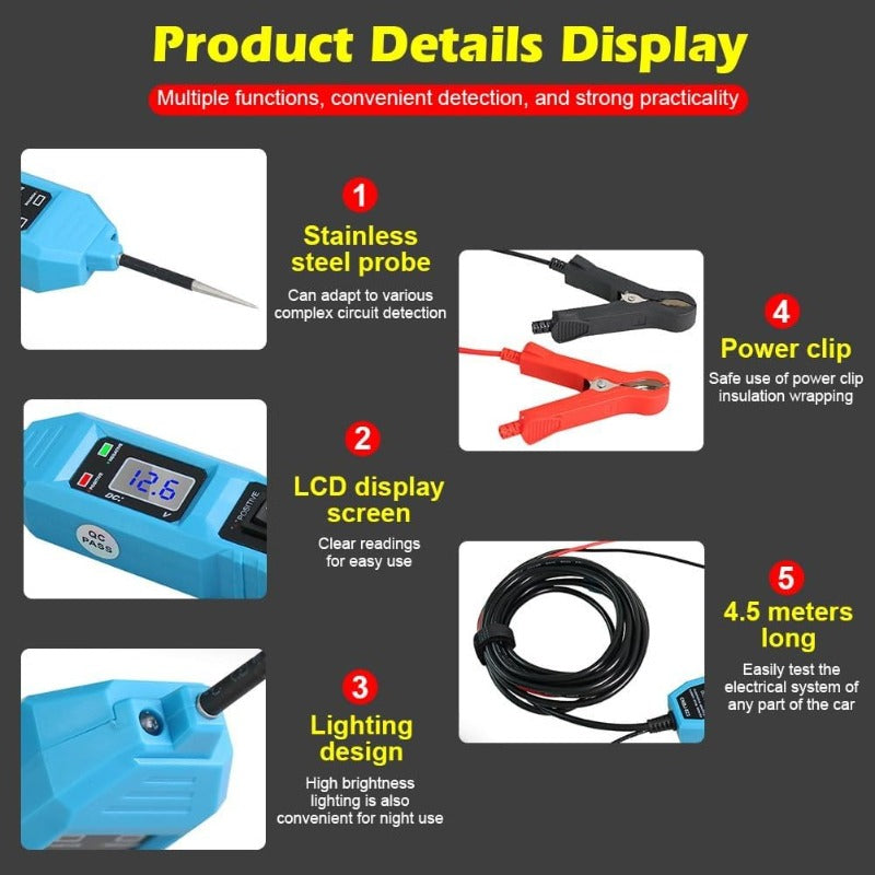 Multifunctional Car Circuit Tester Kit