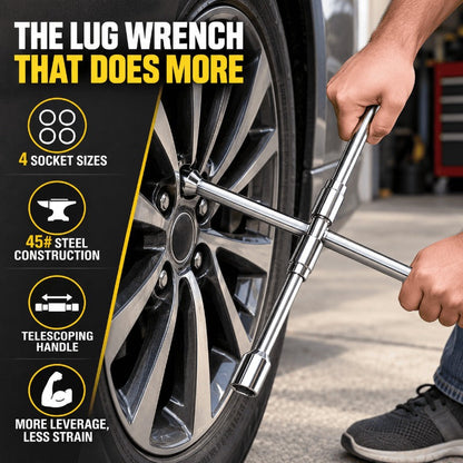 Foldable Cross Lug Wrench