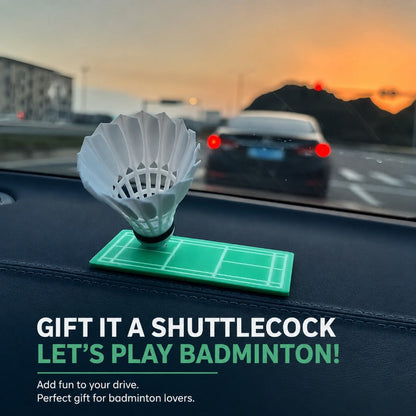Rotating Dashboard Badminton Decor