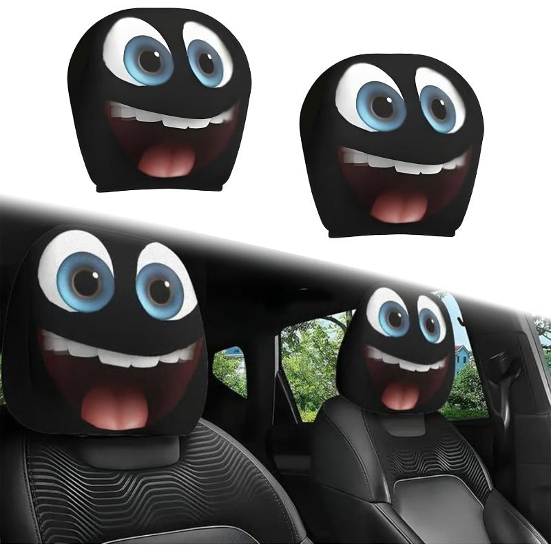 Playful Cartoon Headrest Cover