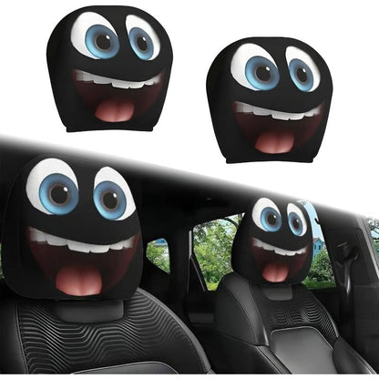Playful Cartoon Headrest Cover