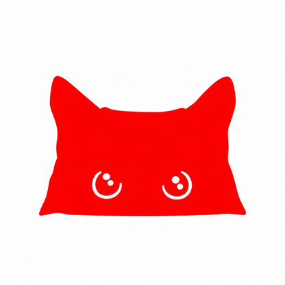 Playful Peeking Cat Decal