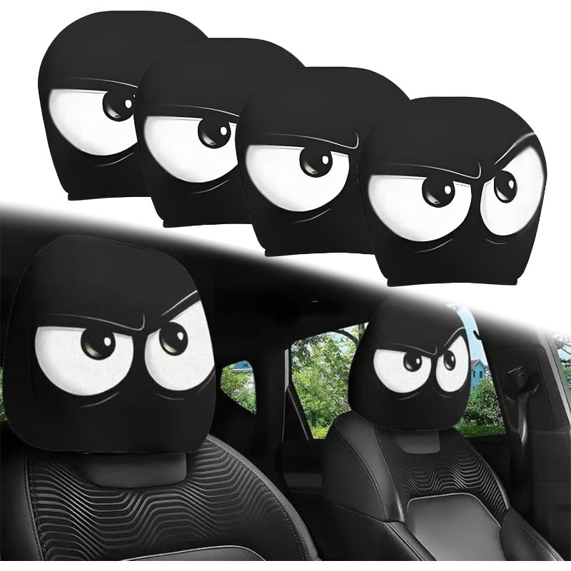 Playful Cartoon Headrest Cover