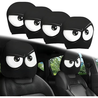 Playful Cartoon Headrest Cover